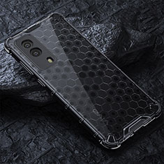 Coque Rebord Contour Silicone et Vitre Transparente Housse Etui 360 Degres AM4 pour Vivo Y53s t2 Noir