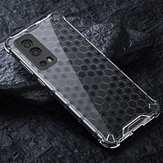 Coque Rebord Contour Silicone et Vitre Transparente Housse Etui 360 Degres AM4 pour Vivo Y72 5G Gris