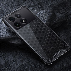 Coque Rebord Contour Silicone et Vitre Transparente Housse Etui 360 Degres AM4 pour Xiaomi Redmi K70 5G Noir