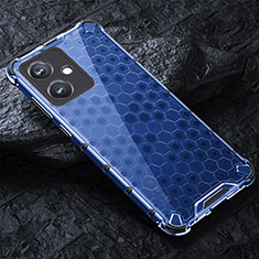 Coque Rebord Contour Silicone et Vitre Transparente Housse Etui 360 Degres AM4 pour Xiaomi Redmi Note 12R Pro 5G Bleu