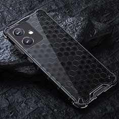 Coque Rebord Contour Silicone et Vitre Transparente Housse Etui 360 Degres AM4 pour Xiaomi Redmi Note 12R Pro 5G Noir