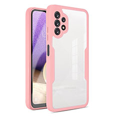 Coque Rebord Contour Silicone et Vitre Transparente Housse Etui 360 Degres MJ1 pour Samsung Galaxy A32 5G Or Rose