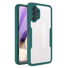 Coque Rebord Contour Silicone et Vitre Transparente Housse Etui 360 Degres MJ1 pour Samsung Galaxy A32 5G Vert