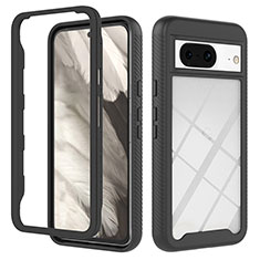 Coque Rebord Contour Silicone et Vitre Transparente Housse Etui 360 Degres YB2 pour Google Pixel 8 5G Noir