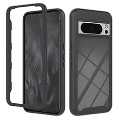 Coque Rebord Contour Silicone et Vitre Transparente Housse Etui 360 Degres YB2 pour Google Pixel 8 Pro 5G Noir