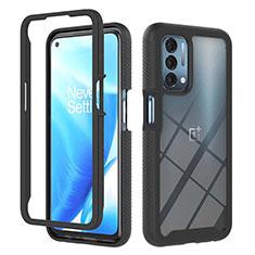 Coque Rebord Contour Silicone et Vitre Transparente Housse Etui 360 Degres ZJ1 pour Oppo A93 5G Noir