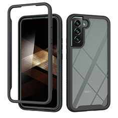 Coque Rebord Contour Silicone et Vitre Transparente Housse Etui 360 Degres ZJ1 pour Samsung Galaxy S24 5G Noir