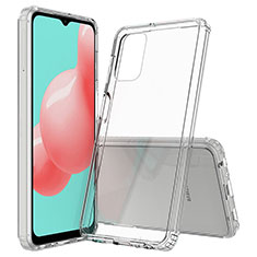 Coque Rebord Contour Silicone et Vitre Transparente Housse Etui 360 Degres ZJ4 pour Samsung Galaxy M32 5G Clair