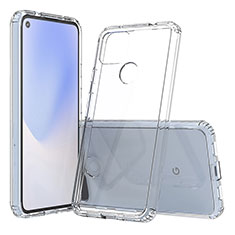 Coque Rebord Contour Silicone et Vitre Transparente Housse Etui 360 Degres ZJ5 pour Google Pixel 4a 5G Clair