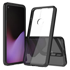 Coque Rebord Contour Silicone et Vitre Transparente Housse Etui 360 Degres ZJ5 pour Google Pixel 5 Noir