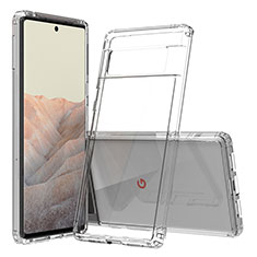 Coque Rebord Contour Silicone et Vitre Transparente Housse Etui 360 Degres ZJ5 pour Google Pixel 6 Pro 5G Clair