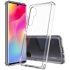 Coque Rebord Contour Silicone et Vitre Transparente Housse Etui 360 Degres ZJ5 pour Xiaomi Mi Note 10 Lite Clair