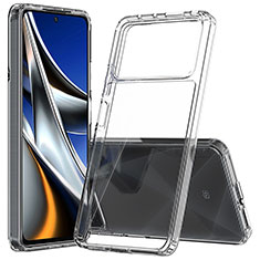 Coque Rebord Contour Silicone et Vitre Transparente Housse Etui 360 Degres ZJ5 pour Xiaomi Poco X4 Pro 5G Clair