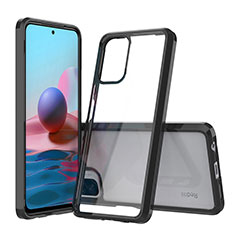 Coque Rebord Contour Silicone et Vitre Transparente Housse Etui 360 Degres ZJ5 pour Xiaomi Redmi Note 11 SE India 4G Noir