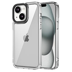 Coque Rebord Contour Silicone et Vitre Transparente Housse Etui AC1 pour Apple iPhone 13 Clair