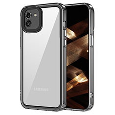 Coque Rebord Contour Silicone et Vitre Transparente Housse Etui AC1 pour Samsung Galaxy A03 Noir