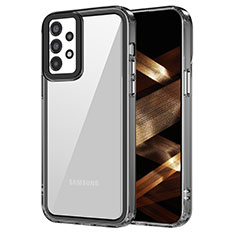 Coque Rebord Contour Silicone et Vitre Transparente Housse Etui AC1 pour Samsung Galaxy A13 4G Noir
