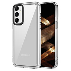 Coque Rebord Contour Silicone et Vitre Transparente Housse Etui AC1 pour Samsung Galaxy A24 4G Clair