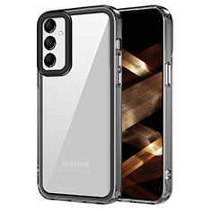 Coque Rebord Contour Silicone et Vitre Transparente Housse Etui AC1 pour Samsung Galaxy A24 4G Noir