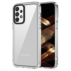 Coque Rebord Contour Silicone et Vitre Transparente Housse Etui AC1 pour Samsung Galaxy A53 5G Clair