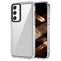 Coque Rebord Contour Silicone et Vitre Transparente Housse Etui AC1 pour Samsung Galaxy Quantum4 5G Clair