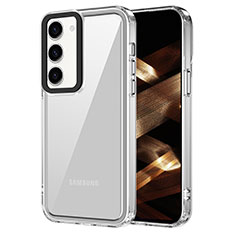 Coque Rebord Contour Silicone et Vitre Transparente Housse Etui AC1 pour Samsung Galaxy S22 Plus 5G Clair