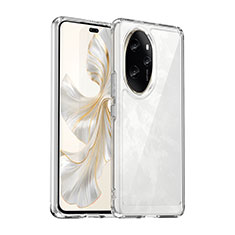 Coque Rebord Contour Silicone et Vitre Transparente Housse Etui J01S pour Huawei Honor 100 Pro 5G Clair