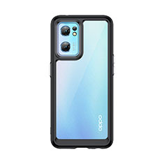 Coque Rebord Contour Silicone et Vitre Transparente Housse Etui J01S pour OnePlus Nord CE 2 5G Noir