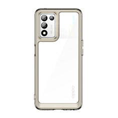 Coque Rebord Contour Silicone et Vitre Transparente Housse Etui J01S pour Oppo K9S 5G Gris