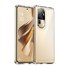 Coque Rebord Contour Silicone et Vitre Transparente Housse Etui J01S pour Oppo Reno10 Pro+ Plus 5G Clair