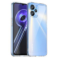 Coque Rebord Contour Silicone et Vitre Transparente Housse Etui J01S pour Realme 10 5G Clair