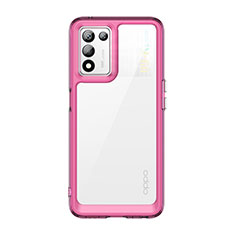 Coque Rebord Contour Silicone et Vitre Transparente Housse Etui J01S pour Realme 9 SE 5G Violet Clair