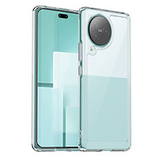 Coque Rebord Contour Silicone et Vitre Transparente Housse Etui J01S pour Xiaomi Civi 3 5G Clair