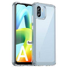 Coque Rebord Contour Silicone et Vitre Transparente Housse Etui J01S pour Xiaomi Poco C50 Gris