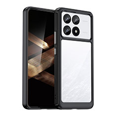 Coque Rebord Contour Silicone et Vitre Transparente Housse Etui J01S pour Xiaomi Redmi K70 Pro 5G Noir