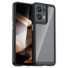 Coque Rebord Contour Silicone et Vitre Transparente Housse Etui J01S pour Xiaomi Redmi Note 13 5G Noir