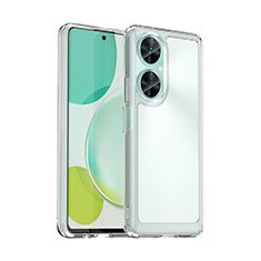 Coque Rebord Contour Silicone et Vitre Transparente Housse Etui J02S pour Huawei Nova 11i Clair