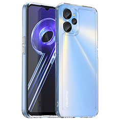 Coque Rebord Contour Silicone et Vitre Transparente Housse Etui J02S pour Realme 10 5G Clair