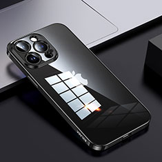 Coque Rebord Contour Silicone et Vitre Transparente Housse Etui LD2 pour Apple iPhone 13 Pro Max Noir