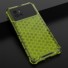 Coque Rebord Contour Silicone et Vitre Transparente Housse Etui M05 pour Vivo iQOO 9 5G Vert