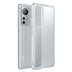 Coque Rebord Contour Silicone et Vitre Transparente Housse Etui M05 pour Xiaomi Mi 12 5G Clair