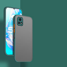 Coque Rebord Contour Silicone et Vitre Transparente Housse Etui P01 pour Vivo Y31s 5G Gris Lavende