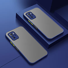 Coque Rebord Contour Silicone et Vitre Transparente Housse Etui P01 pour Xiaomi Poco X3 GT 5G Bleu