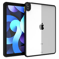 Coque Rebord Contour Silicone et Vitre Transparente Housse Etui pour Apple iPad Air 4 10.9 (2020) Noir