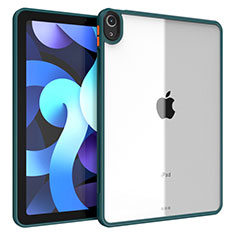 Coque Rebord Contour Silicone et Vitre Transparente Housse Etui pour Apple iPad Air 4 10.9 (2020) Vert