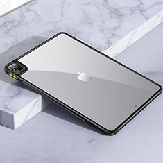 Coque Rebord Contour Silicone et Vitre Transparente Housse Etui pour Apple iPad Pro 11 (2021) Noir