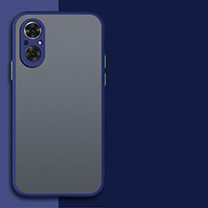 Coque Rebord Contour Silicone et Vitre Transparente Housse Etui pour Huawei Nova 9 SE Bleu