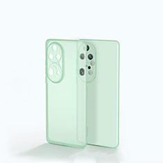 Coque Rebord Contour Silicone et Vitre Transparente Housse Etui pour Huawei P50 Vert