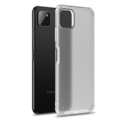 Coque Rebord Contour Silicone et Vitre Transparente Housse Etui pour Samsung Galaxy A22 5G Clair