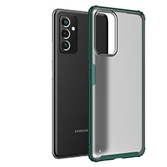 Coque Rebord Contour Silicone et Vitre Transparente Housse Etui pour Samsung Galaxy A24 4G Vert